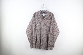 Vintage Patagonia Mens Large Organic Cotton Flower All Over Print Button Shirt - £46.89 GBP