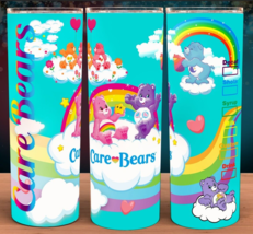 Care Bears 90s Vintage Coffee Cup Mug  Tumbler 20oz with lid/straw - £14.92 GBP