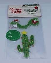 Merry &amp; Bright - Merry Cactmus Christmas Terrarium Clings - Snake - £5.34 GBP
