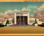 Louisiana State Exhibit Building Shreveport  LA  Linen Postcard C2 - $2.92