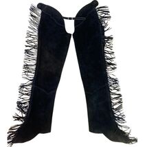 Charcoal Black Western Fringe Chaps - $85.00