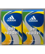 Lot Of 2 Adidas Get Ready For Him After Shave 100 mL / 3.4 Fl Oz New in Box - $18.99