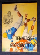 1959 TENNESSEE VOLS vs GEORGIA TECH YELLOW JACKETS FOOTBALL PROGRAM **RA... - $56.43