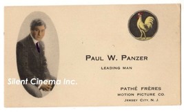 PAUL PANZER (c.1914) Vintage Original Pathé Frères &quot;Leading Man&quot; Calling Card - £141.07 GBP