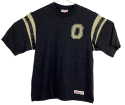 Mitchell &amp; Ness T-shirt Men&#39;s Large Charcoal Gray SS Ohio State Football - £11.84 GBP