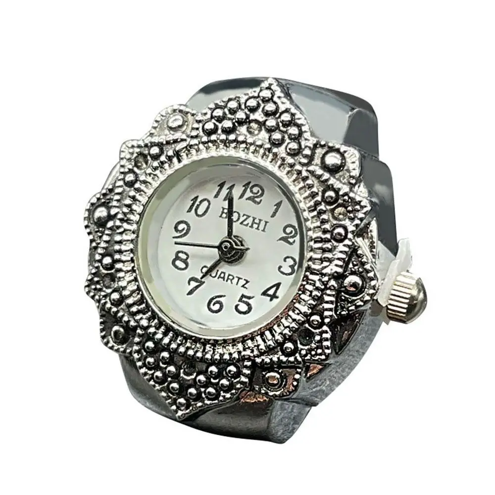 for Women Men Fashion Jewelry Clock Gift Ring Watch Elastic Stretchy Rin... - £11.10 GBP