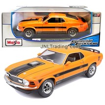 Maisto Special Edition 1:18 Scale Die Cast Car Yellow 1979 FORD MUSTANG MACH 1 - £43.27 GBP
