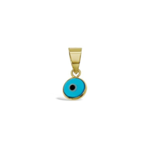 Real 14k Gold Evil Eye Protection Pendant Charm - £27.24 GBP