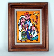 Jovan Obican: The Happy Family - Acrylic Painting Signed - £1,083.63 GBP