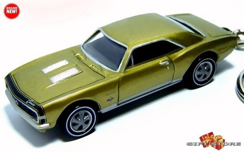 RARE KEYCHAIN 1967~68~69 GOLD CHEVY CAMARO CHEVROLET CUSTOM Ltd GREAT GIFT - $38.98
