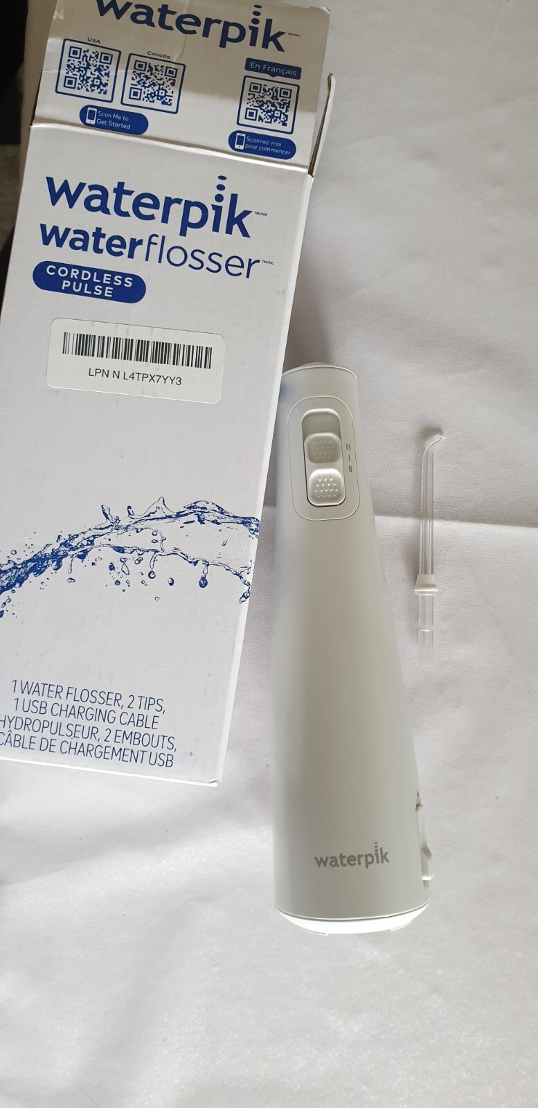 Waterpik Cordless Pulse Rechargeable Water Flosser White For Teeth (Used) - $15.88