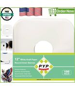 Premium 12-Inch Vinyl Record Inner Sleeves with Rounded Corners - 100 Pack - $958.43 MXN