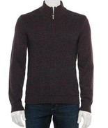 Mens Sweater Marc Anthony Red Long Sleeve Mockneck Quarter Zip $60 NEW-s... - £22.78 GBP