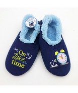 Snoozies Men&#39;s Slippers On Lake Time Size  Large 11/12 Blue - £11.11 GBP