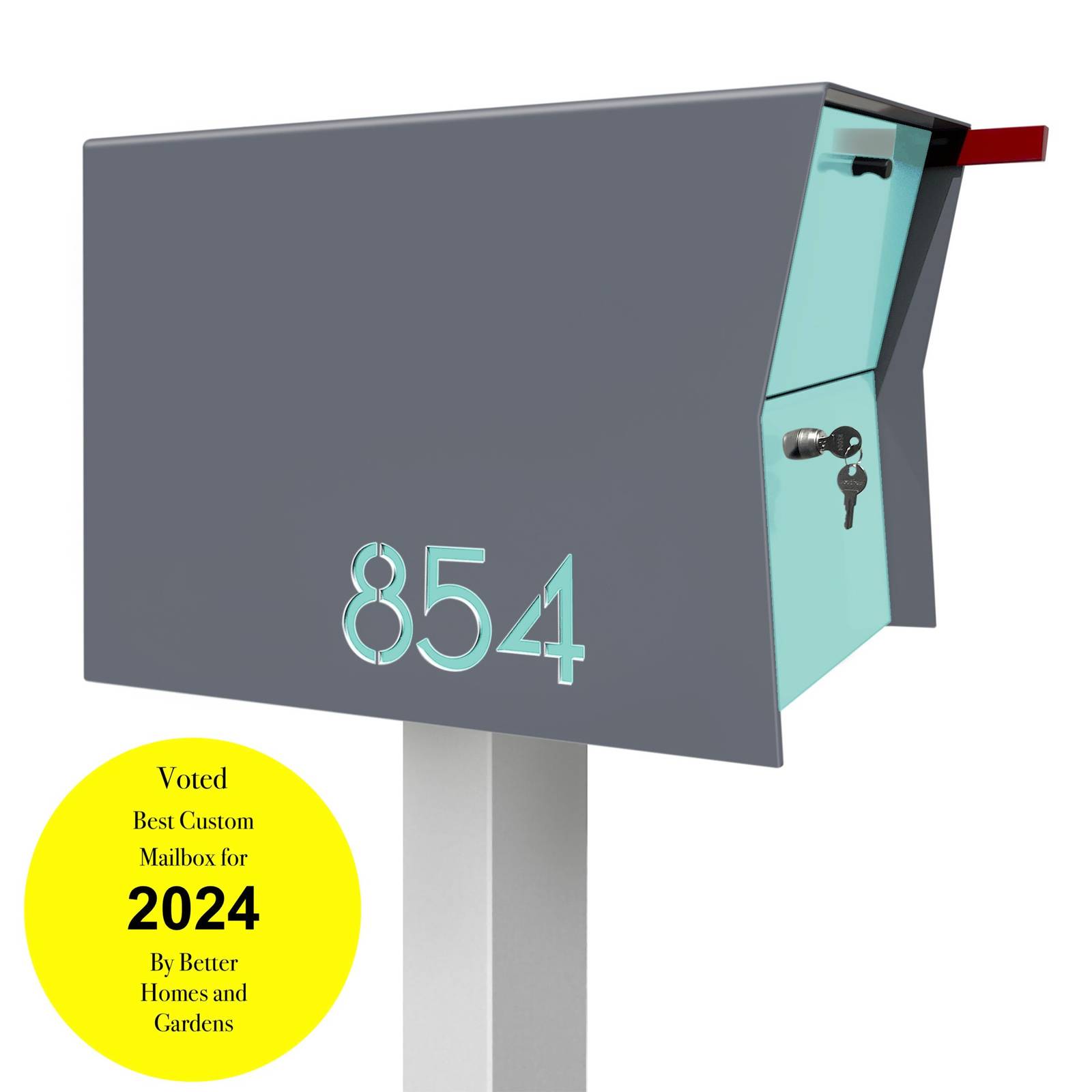 Retrobox Locking Package Dropbox in GRAY : is  Midcentury Modern Contemp... - $569.00