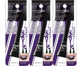 3 x Maybelline Master Duo 2-in-1 Glossy Liquid Liner Eyeliner, 505 Violet Luster - £8.21 GBP