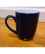 BLUE MUG WHITE INTERIOR 4" TALL BY 3" DIAMETER MICROWAVE SAFE DISHWASHER SAFE - $2.97