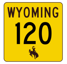 Wyoming Highway 120 Sticker R3423 Highway Sign You Choose Size - $1.45+