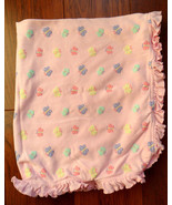 Small Wonders Pink Butterfly Ruffle Baby Blanket Security Lovey - €14,96 EUR