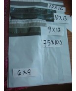Lot combo 125 poly mailers shipping envelopes 25 6x 9 7.5x10.5 9x12 10x1... - $473.02 MXN