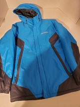 Columbia Sportswear Company Blue &amp; Black Winter Jacket Highly Water Resitant Med - £51.72 GBP