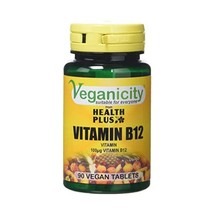 Veganicity Vitamin B12 100g General Well-Being Supplement - 2 x 90 tabs  - $19.00