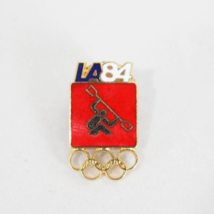 Vintage Los Angeles LA California USA 1984 Olympic Collectable Pin Canoeing - £11.56 GBP