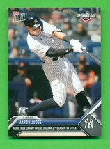 2023 Topps Now Aaron Judge Card #1 Hits Home Run On Opening Day - £6.25 GBP