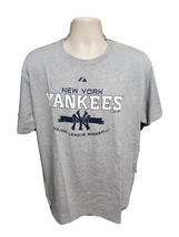 New York Yankees Major League Baseball Adult Large Gray TShirt - £11.66 GBP