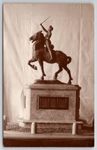 Gloucester MA Joan of Arc Statue 1921 RPPC Real Photo Massachusetts Post... - £13.28 GBP