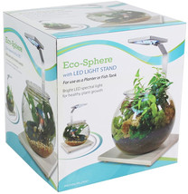 Penn Plax Eco-Sphere Bowl with Plant-Grow LED Light 1.1 gallon Penn Plax Eco-Sph - £64.73 GBP
