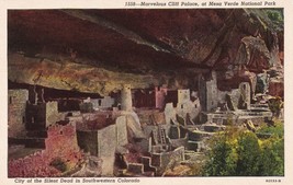 Marvelous Cliff Palace Mesa Verde National Park Colorado Postcard Unposted - $9.89