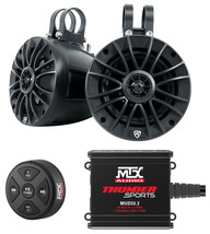 2 Rockville UTV/ATV 5.25&quot; Rollbar Speakers+MTX Audio Amplifier+Bluetooth... - £402.74 GBP