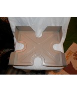 vintage Industrial X shape footed desk tray metal mid century tan precis... - €21,86 EUR
