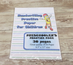 Preschooler’s Practice Page- Handwriting Practice Paper For Children - 3... - £5.70 GBP