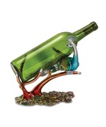 Bejeweled Crystal &amp; Enameled Peacock Wine Bottle Holder - €214,51 EUR