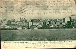 A Glimpse Of Seattle Washington From The Harbor 1906 Udb Postcard BK64 - £9.27 GBP