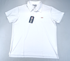 RSVLTS Breakfast Balls Polo Shirt Sz XL White Cloud Golf Performance Log... - $31.30