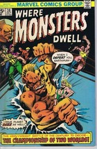 Where Monsters Dwell #38 ORIGINAL Vintage 1975 Marvel Comics - £15.81 GBP