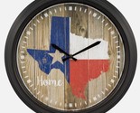 X-Large Plastic Outdoor Wall Clock, app.16&quot;, STATE OF TEXAS, HOME, La Cr... - $29.69