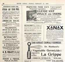 Full Page Advertisements 1899 Victorian Boston Massachusetts Companies #4 DWEE4 - £15.71 GBP