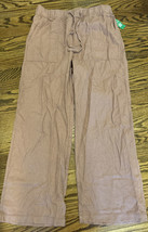 NEW GAP Factory Women’s Wide Leg Linen Pants w/ Washwell Size M Rust Brown NWT - £26.35 GBP