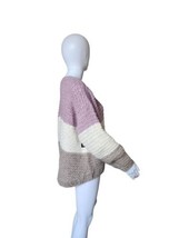 Apice Apart Chunky Knit oversized Alpaca Wool Blend Soft Stripe Pullover S - £136.23 GBP