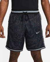Nike Dri-Fit DNA+ Basketball Shorts Patterned Black Gray Large - £38.67 GBP