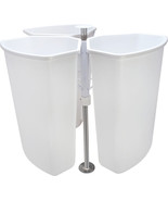 Rotating Corner Base Cabinet Recycling Trash Center with Three Bins 3x32... - $418.03 CAD