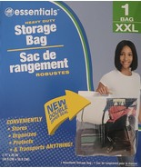 XXLarge STORAGE BAG Heavy Duty Clear Plastic Zip-Lock w Handle 20”x24” 1... - £2.73 GBP