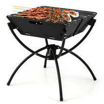 3-in-1 Camping Campfire Grill with Stainless Steel Grills Carrying Bag & Gloves- - $2,416.58 MXN