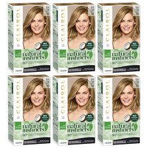 6-New Natural Instincts Clairol Non-Permanent Hair Color - 8A Medium Cool Blonde - $78.99