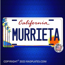 Murrieta California city Vanity Aluminum License Plate Tag NEW - £15.55 GBP