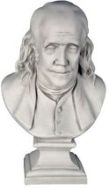 Benjamin Franklin bust 23" Sculpture Replica Reproduction - $325.71